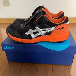 アシックス(asics)のアシックス安全靴(ブラック&オレンジ)(その他)