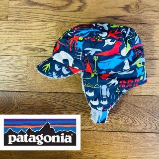 パタゴニア(patagonia)のpatagonia パタゴニア　モコモコ帽子　6-12M  美品(帽子)