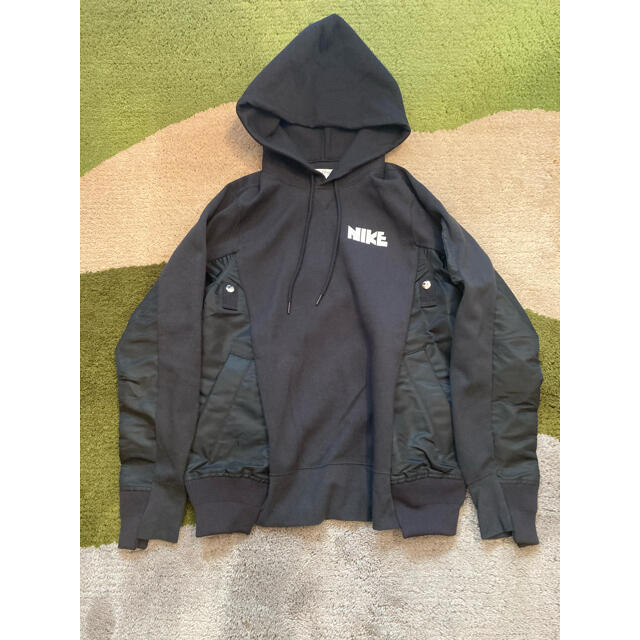 sacai(サカイ)のsacai nike Hooded Sweatshirt ブラック xs メンズのトップス(パーカー)の商品写真