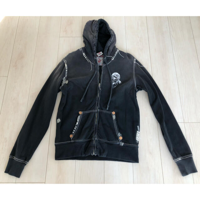 True Religion(トゥルーレリジョン)のTRUE RELIGION Pirates Zip Up Foodie メンズのトップス(パーカー)の商品写真