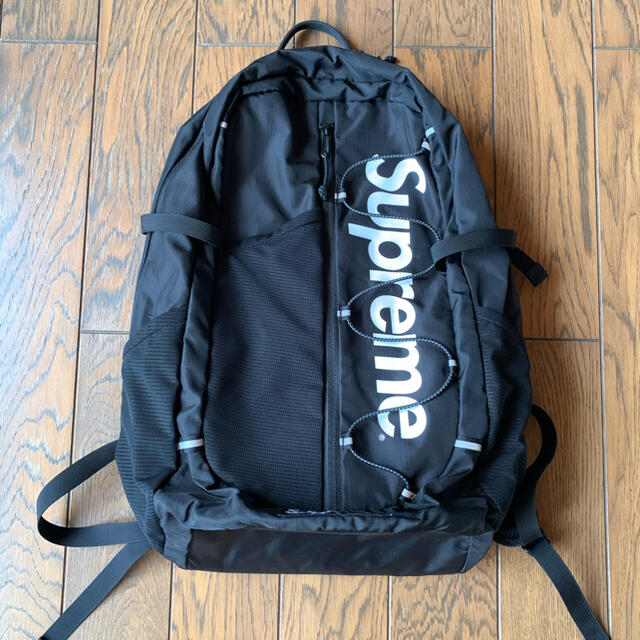 【美品】ステッカー付き supreme 17 ss バックパック シュプリーム