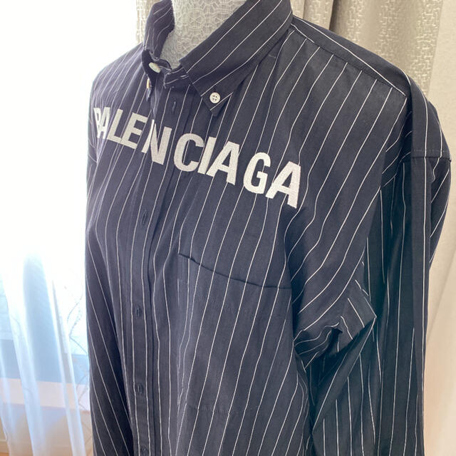 新品正規品男女兼用Balenciaga定番 ロングシャツ