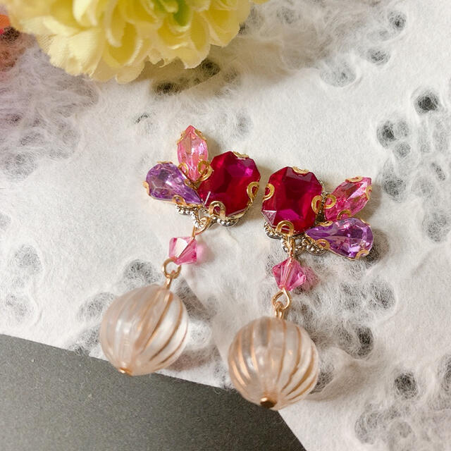 ハンドメイド ピンクビジュー ピアスの通販 By 夜桜工房 ラクマ ハンドメイド ピンクビジュー ピアスの通販 By 夜桜工房 ラクマ