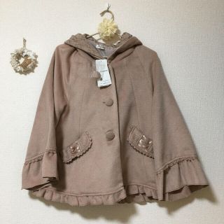 アクシーズファム(axes femme)のアクシーズファム＊タグ付き❣️フーテッドポンチョコート(ポンチョ)