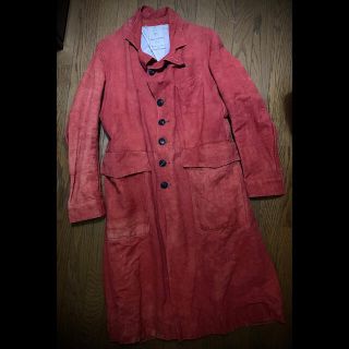 ポールハーデン(Paul Harnden)のJohn Alexander Skelton SS19 Coat Red(ステンカラーコート)