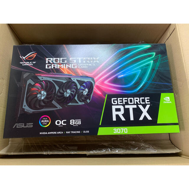 ☆未使用☆ ASUS ROG STRIX RTX3070 O8G GAMINGPCパーツ