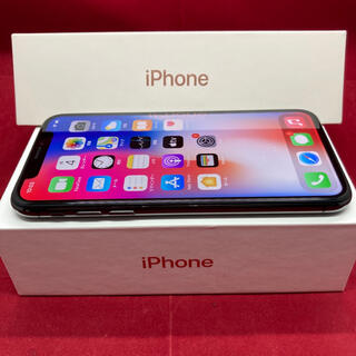アップル(Apple)のSIMフリー iPhoneX 64GB ブラック (スマートフォン本体)