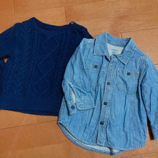 ベビーギャップ(babyGAP)の GAP トップス二枚セット(ニット)