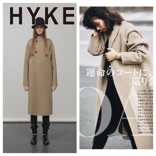 【超激得爆買い】 HANA様専用 HYKE ハイク ウールコート サイズは 価格 32000円