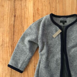 ジェイクルー(J.Crew)の【新品】J.Crew ノーカラーウールジャケット(タグ付き) XS(ノーカラージャケット)