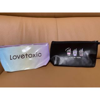 ラブトキシック(lovetoxic)のラブトキ　lovetoxic  ポーチ　2個セット(ポーチ)