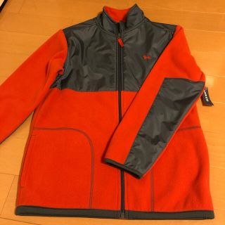 オールドネイビー(Old Navy)のOLD NAVY  フリース　キッズXL(約160cm) オレンジ✖️カーキ(ジャケット/上着)