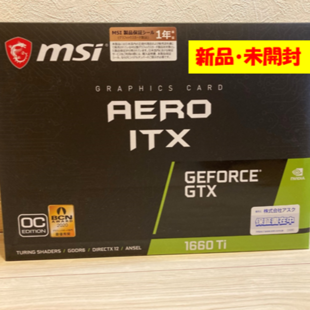 GeForce GTX 1660 Ti AERO ITX 6G OC 新品未開封