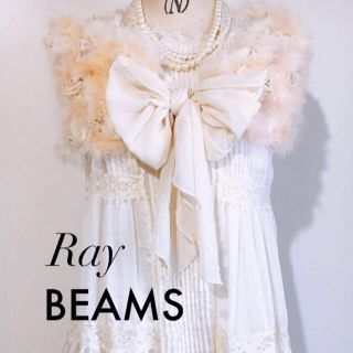 レイビームス(Ray BEAMS)のファー ボレロ ストール  薔薇 リボン ショール レディース フォーマル(ボレロ)