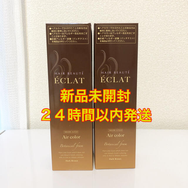 ヘアボーテエクラ ボタニカルエアカラーフォーム ダークブラウン　150g×2本