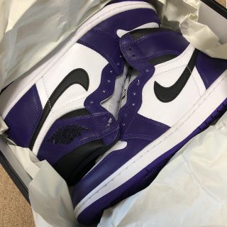 ナイキ(NIKE)の新品 NIKE AIR JORDAN1 HIGH OG COURT PURPLE(スニーカー)