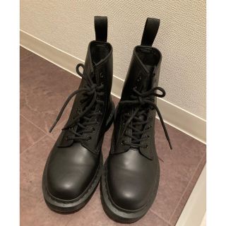 ドクターマーチン(Dr.Martens)の Dr.Martens 8HOLE BOOT 1460  BLACK MONO(ブーツ)