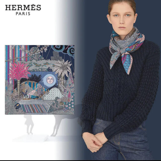 ご専用【美品】HERMES カシミアシルクストール140