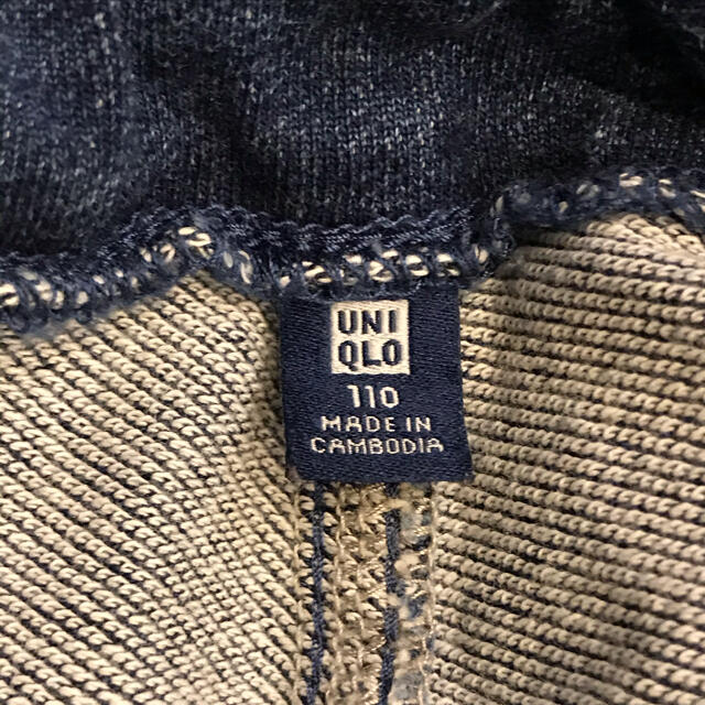 UNIQLO(ユニクロ)のデニム スウェットパンツ キッズ 110cm ユニクロ   キッズ/ベビー/マタニティのキッズ服男の子用(90cm~)(パンツ/スパッツ)の商品写真