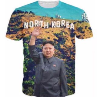 激レア 世界一美男子 北朝鮮金正恩委員長最高級Tシャツ サイズL(Tシャツ/カットソー(半袖/袖なし))