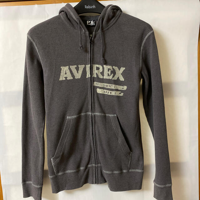 AVIREX(アヴィレックス)のアヴィレックス　AVIREX ワッフルパーカー　パックプリント　グレー　L メンズのトップス(パーカー)の商品写真