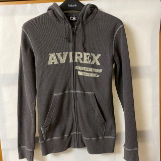 アヴィレックス(AVIREX)のアヴィレックス　AVIREX ワッフルパーカー　パックプリント　グレー　L(パーカー)