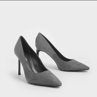 チャールズアンドキース(Charles and Keith)の【CHARLES & KEITH】スティレット パンプス （Dark Grey）(ハイヒール/パンプス)