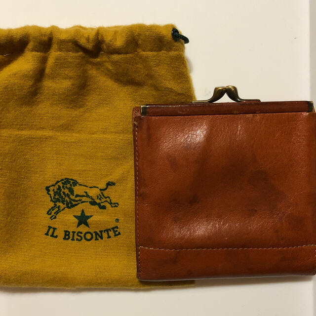 IL BISONTE(イルビゾンテ)のイルビゾンテ 二つ折りがま口財布 レディースのファッション小物(財布)の商品写真
