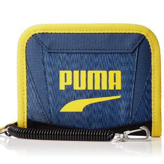 プーマ(PUMA)のPUMA ラウンドジップ　ウォレット　デニムブルー(折り財布)