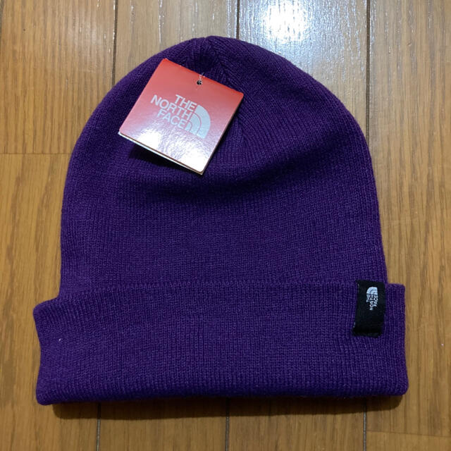 THE NORTH FACE(ザノースフェイス)の新品 THE NORTH FACE ノースフェイス ニット帽 ニットキャップ 紫 メンズの帽子(ニット帽/ビーニー)の商品写真