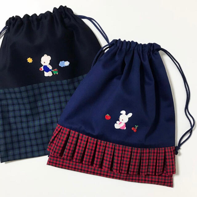 marie様専用　ハンドメイド2点 ハンドメイドのキッズ/ベビー(バッグ/レッスンバッグ)の商品写真