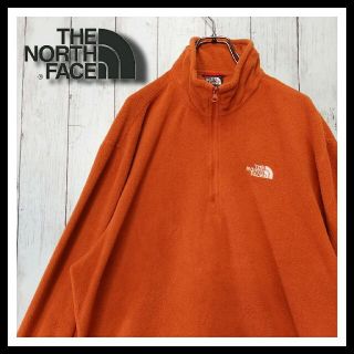 ザノースフェイス(THE NORTH FACE)のノースフェイス やせて見える茶色&オレンジ フリース フルジョ 古着男子(ブルゾン)