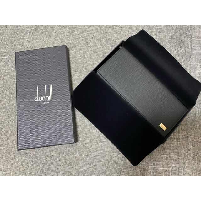 未使用品 dunhill 長財布 ブラック レザー 箱付き 296