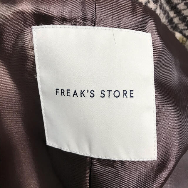 FREAK'S STORE(フリークスストア)のフリークスストア チェック ダブル ロングコート オーバーサイズ メンズのジャケット/アウター(チェスターコート)の商品写真