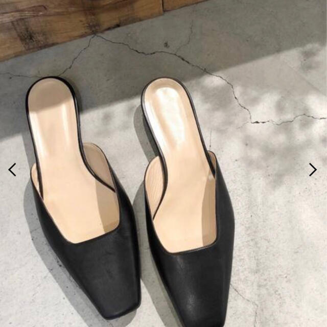 Plage(プラージュ)のSQUARE TOE ミュール（ブラック）　サイズ37 レディースの靴/シューズ(ミュール)の商品写真