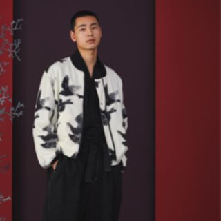 サスクワッチファブリックス(SASQUATCHfabrix.)のcrow pattern jaket(ブルゾン)