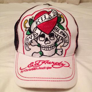 エドハーディー(Ed Hardy)の美品本物メッシュキャップ(キャップ)