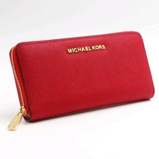 マイケルコース(Michael Kors)のマイケルコース　長財布　レッド(財布)