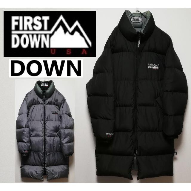 HIGHFIELD650 90年代 FIRST DOWN リバーシブル ダウンコート