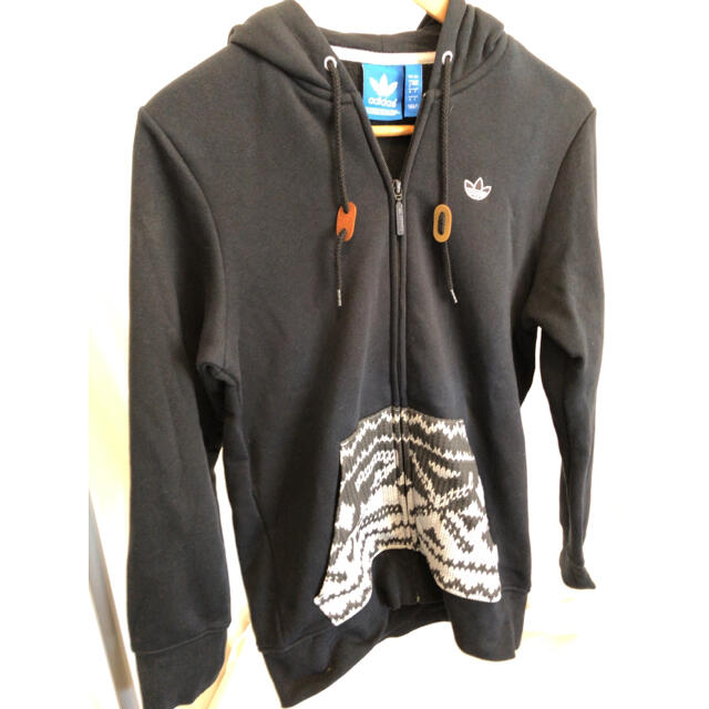 adidas(アディダス)のadidas PB Full Zip Hoodie Black F41880 メンズのトップス(パーカー)の商品写真