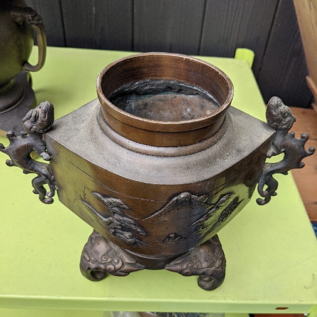 昔の薄端花器 - 1