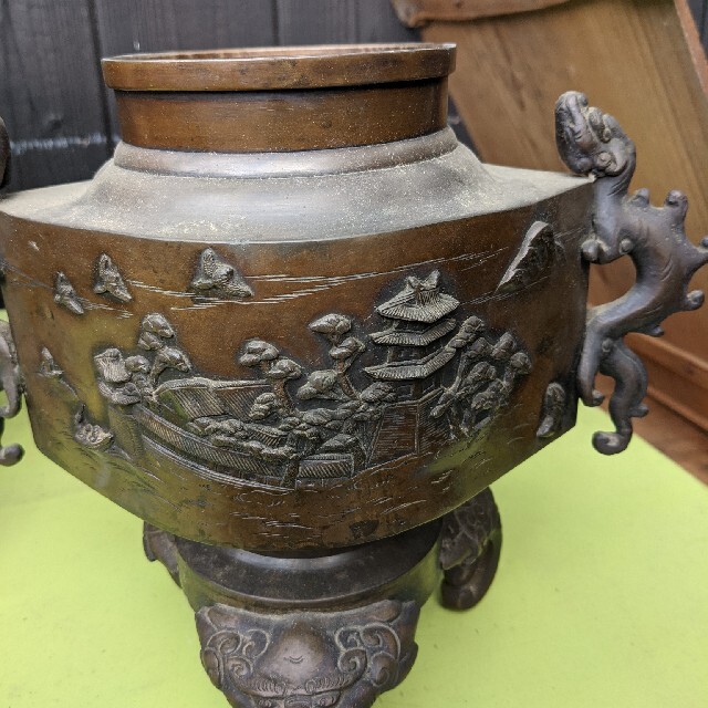 昔の薄端花器 - 2