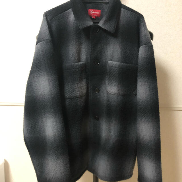 専用supreme Shadow Plaid Fleece Shirt 黒 M 非常に高い品質 www