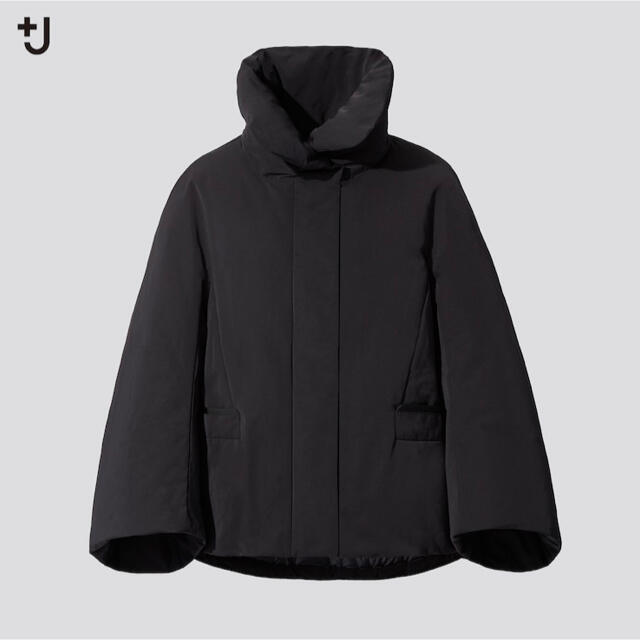 +J ハイブリッドダウンジャケット UNIQLO ブラック M - ダウンジャケット