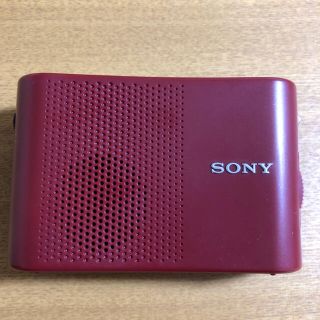 ソニー(SONY)のソニー FM/AMハンディーポータブルラジオ レッド ICF-51/R(防災関連グッズ)