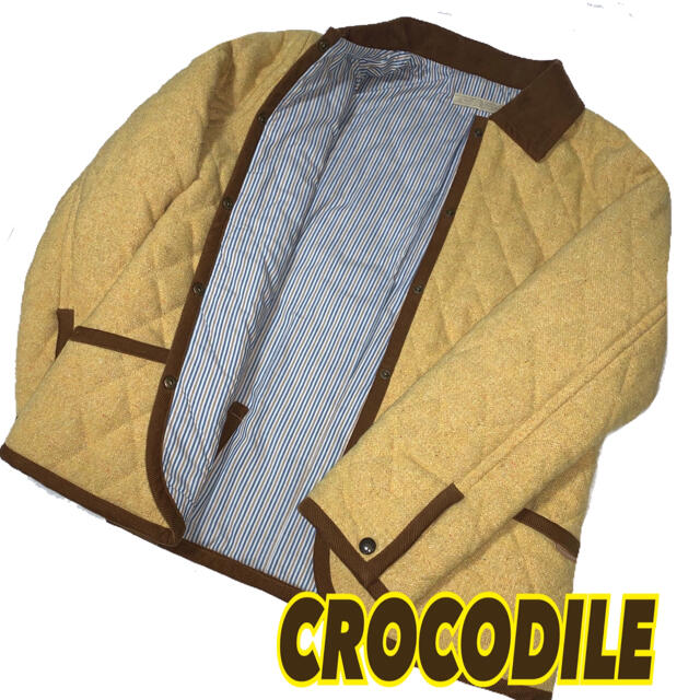 Crocodile(クロコダイル)の【CROCODILE】クロコダイル キルティングコートM 部分的コーデュロイ  レディースのジャケット/アウター(その他)の商品写真