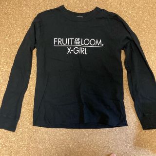 エックスガール(X-girl)のx-girl fruitoftheloom 黒ロンt(Tシャツ(長袖/七分))