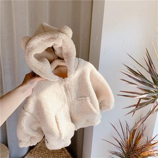 韓国子供服 くまちゃんモコモコボア