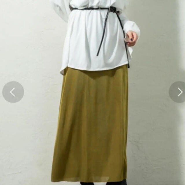 mystic(ミスティック)のシャイニーカラーネットスカート レディースのスカート(ロングスカート)の商品写真