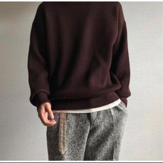 コモリ(COMOLI)のAURALEE 18aw wool rib knit (ニット/セーター)